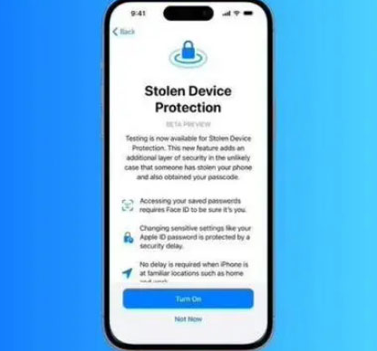 凉州苹果授权维修店分享被盗设备保护功能开启方法 