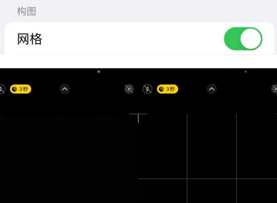 凉州苹果手机维修网点分享iPhone如何开启九宫格构图功能